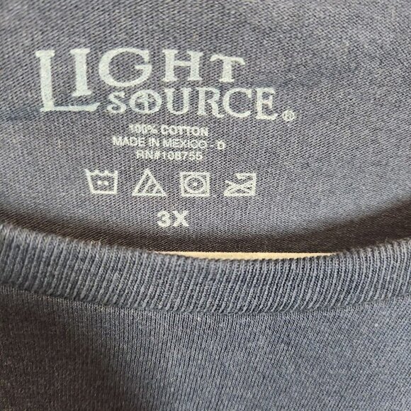 NWT Light Source Mens Long Sleeve T-Shirt Iron Crest in Navy Size 3X - Picture 6 of 6